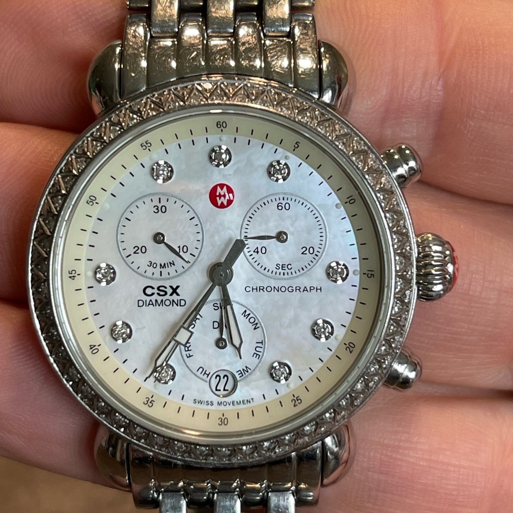 Michele CSX diamond watch